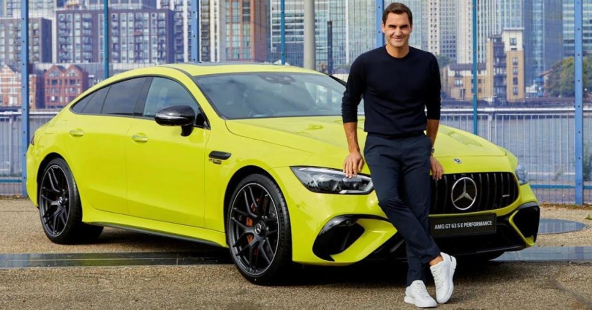 Tennis-legende Roger Federer veilt Mercedes-AMG met 843 PK