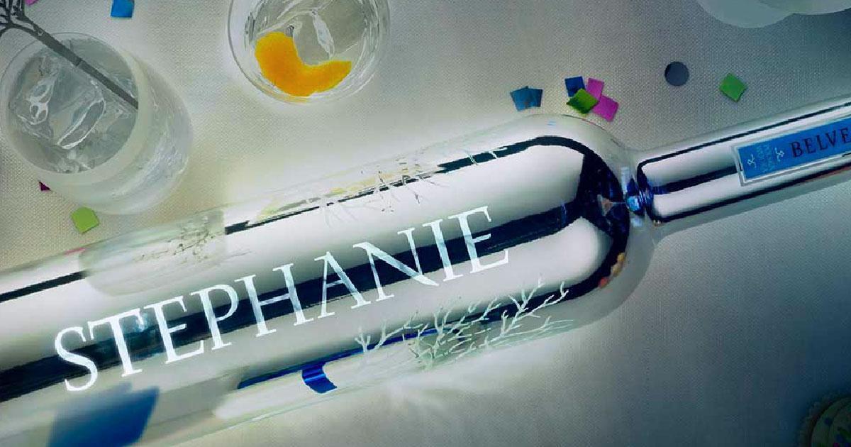 Créez Votre Propre Bouteille Lumineuse Belvedere Vodka Magnum Personnalisée !