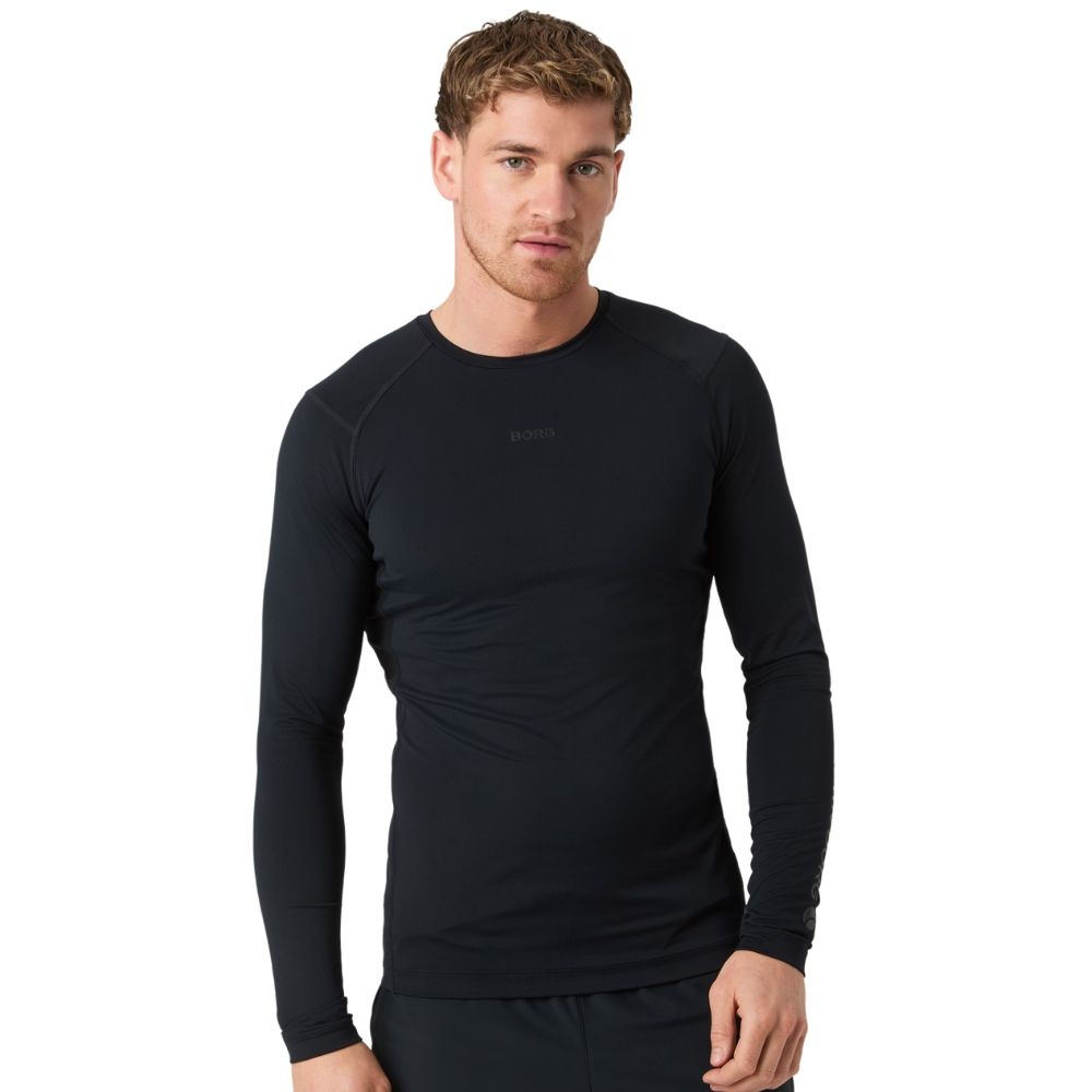 Björn Borg Borg Soft Compression Long Sleeve T-Shirt - Black