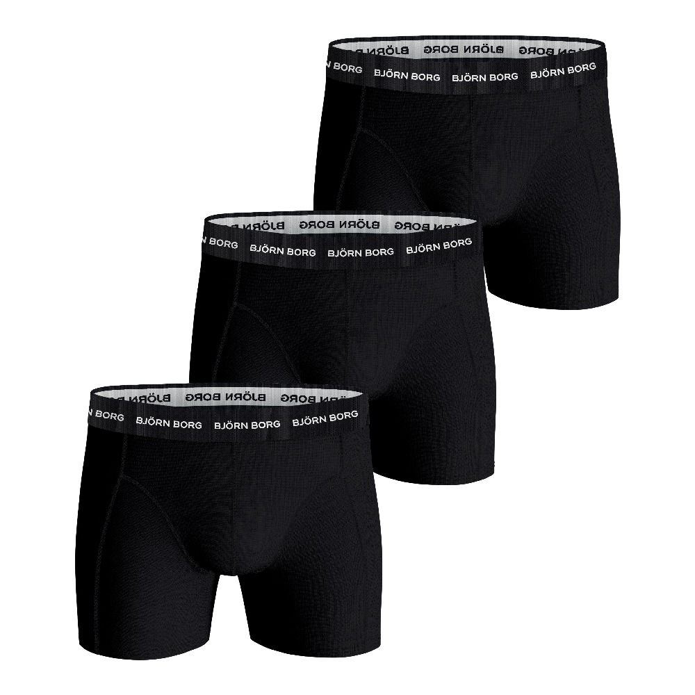 Björn Borg Premium bomullsstretch boxershorts 3-pack - svart