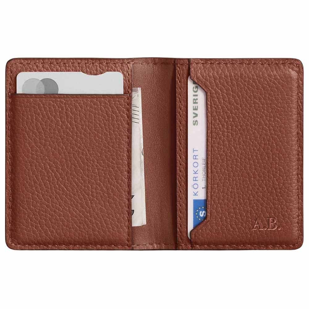 Woolnut Leather Bifold Wallet - Cognac
