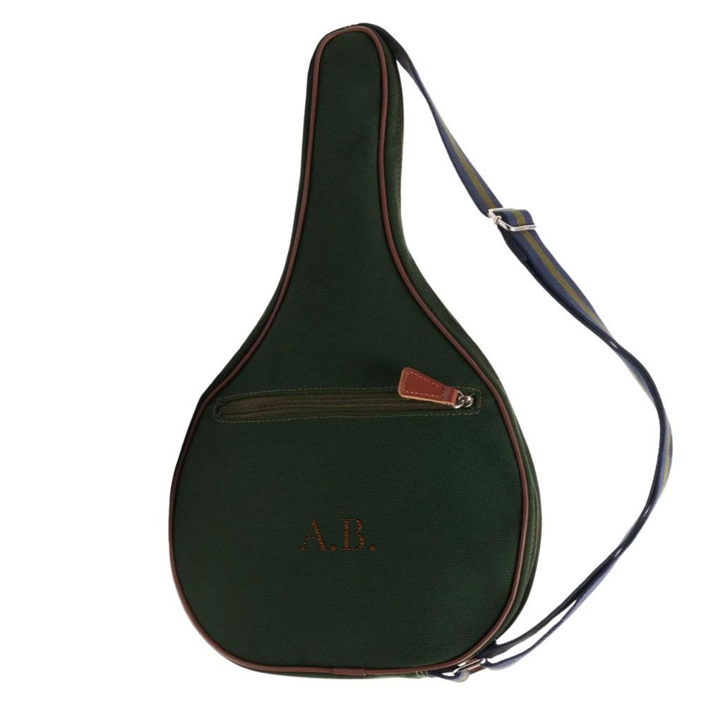 Personalised Padel Racket Holder - Green