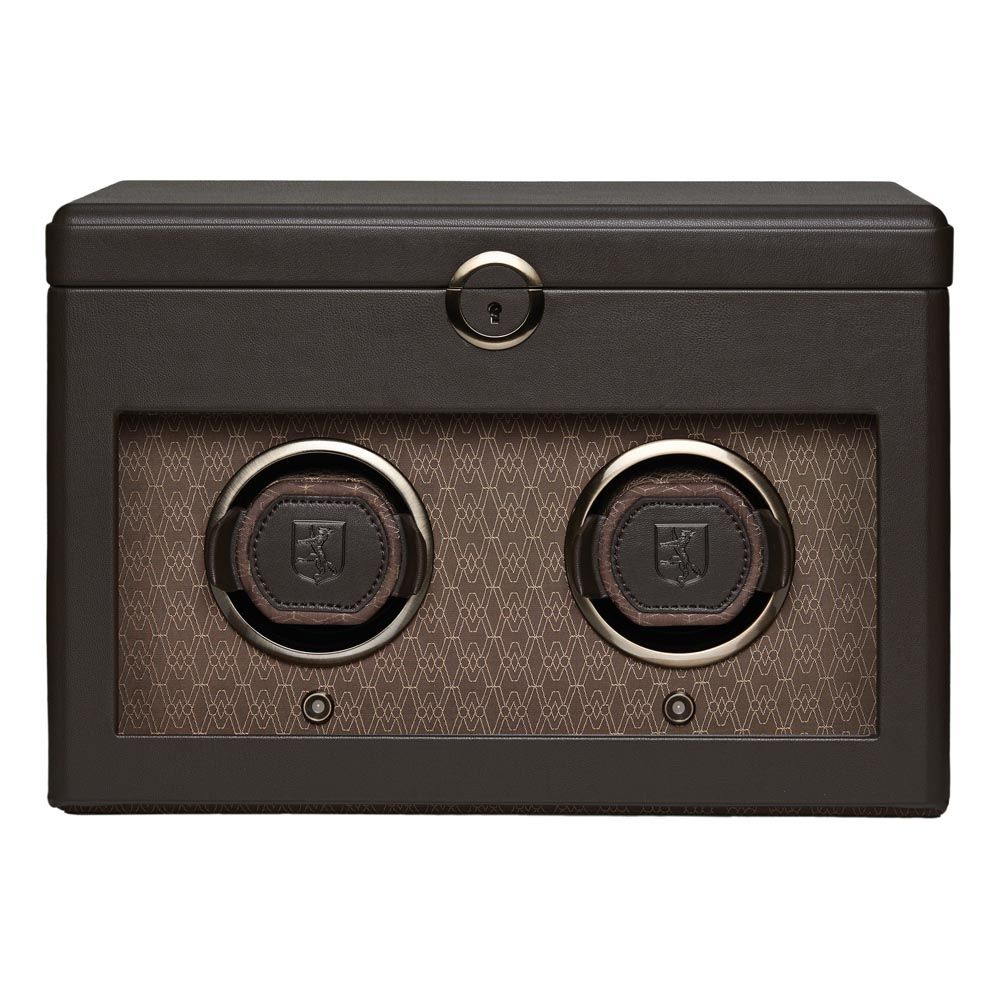 WOLF Earth Double Watch Winder - Coffee