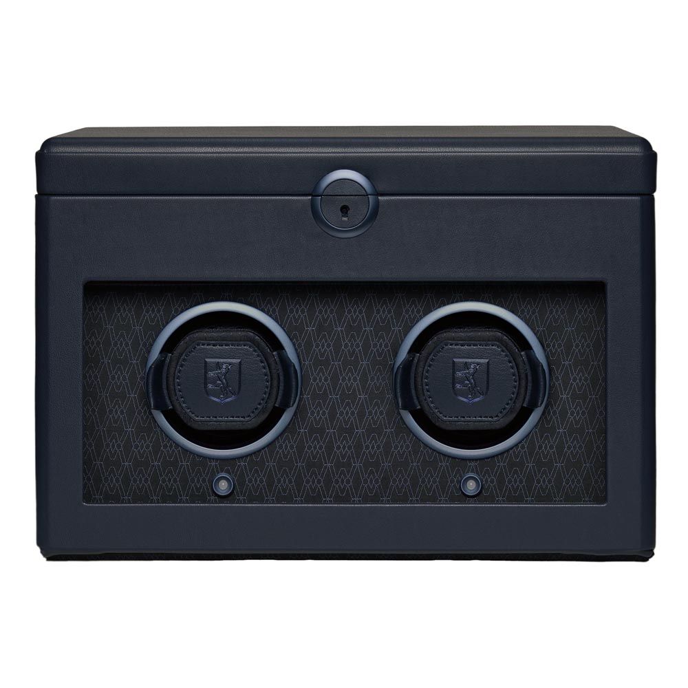 WOLF Earth Double Watch Winder - Midnight Blue