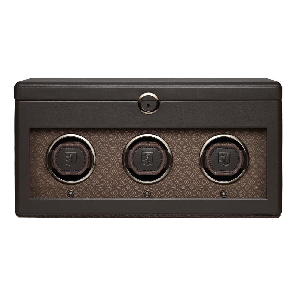 WOLF Earth Triple Watch Winder - Coffee
