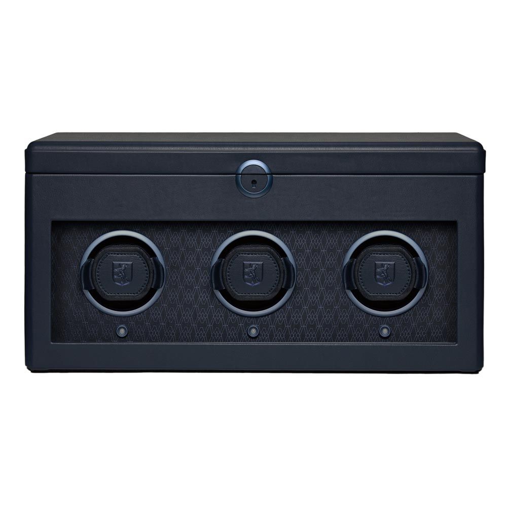 WOLF Earth Triple Watch Winder - Midnight Blue