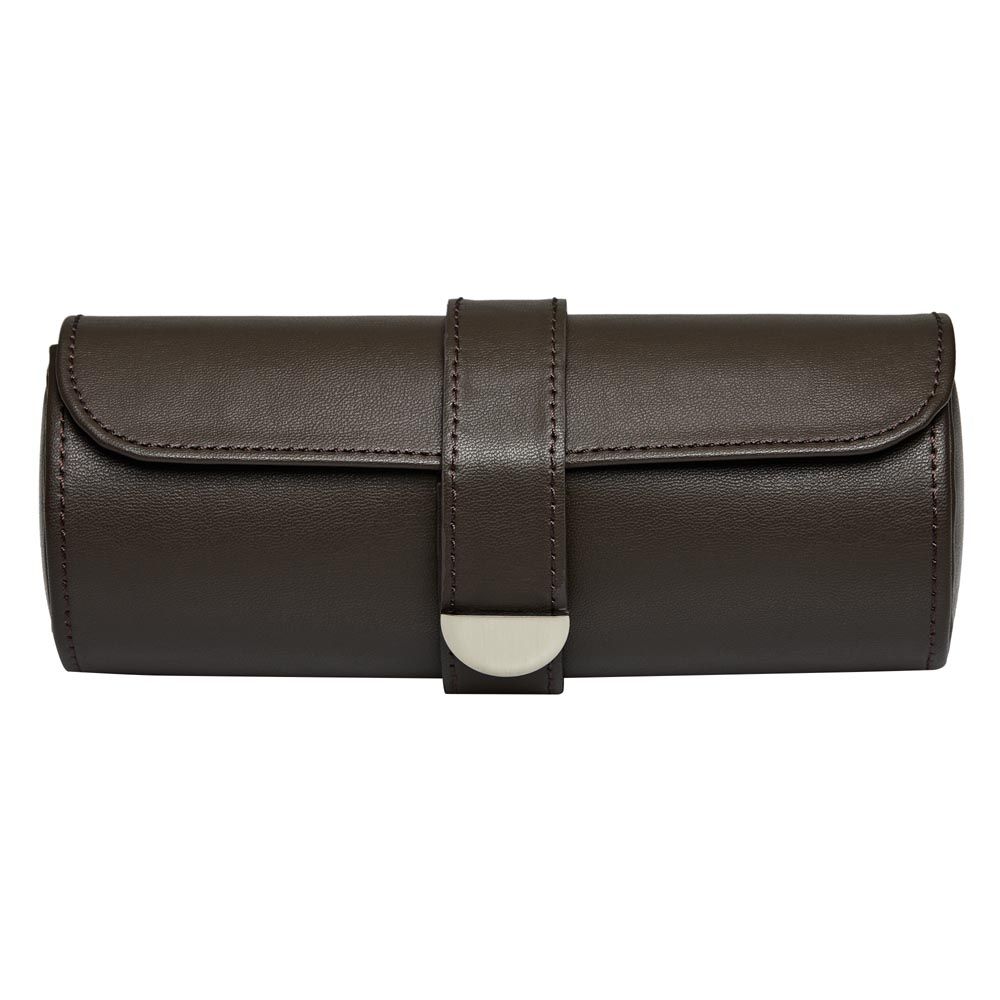 WOLF Earth Triple Watch Roll - Coffee