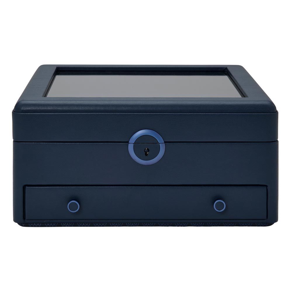 WOLF Earth Watch Stand Box - Midnight Blue
