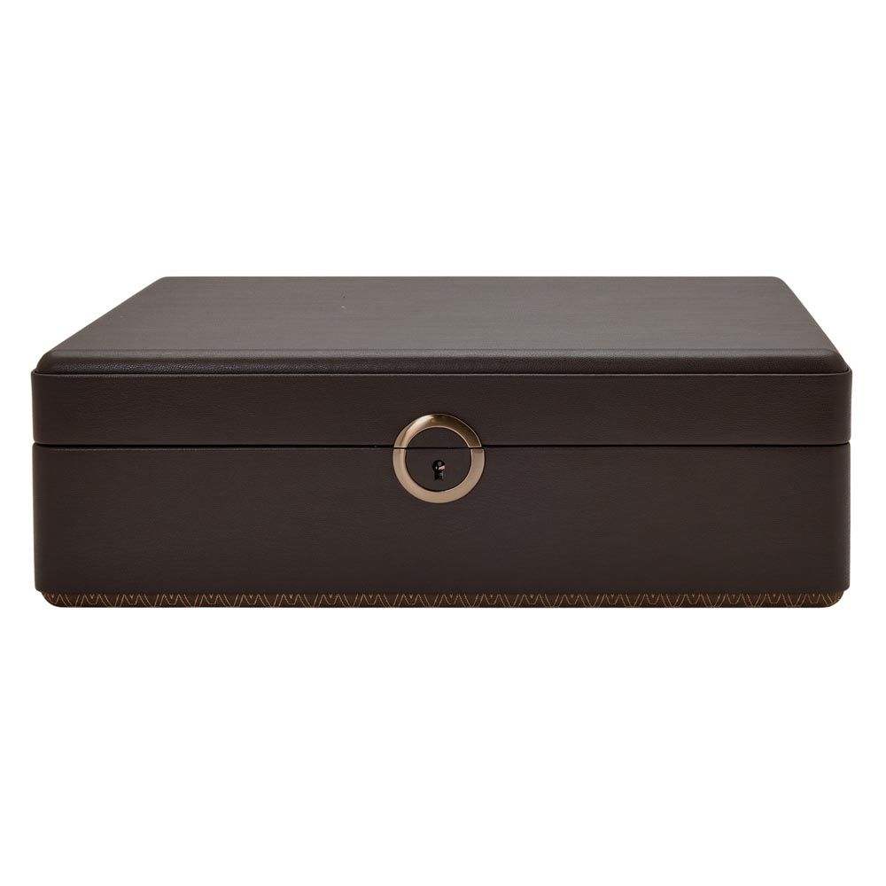 WOLF Earth 5 Piece Watch Box With Storage - Coffee