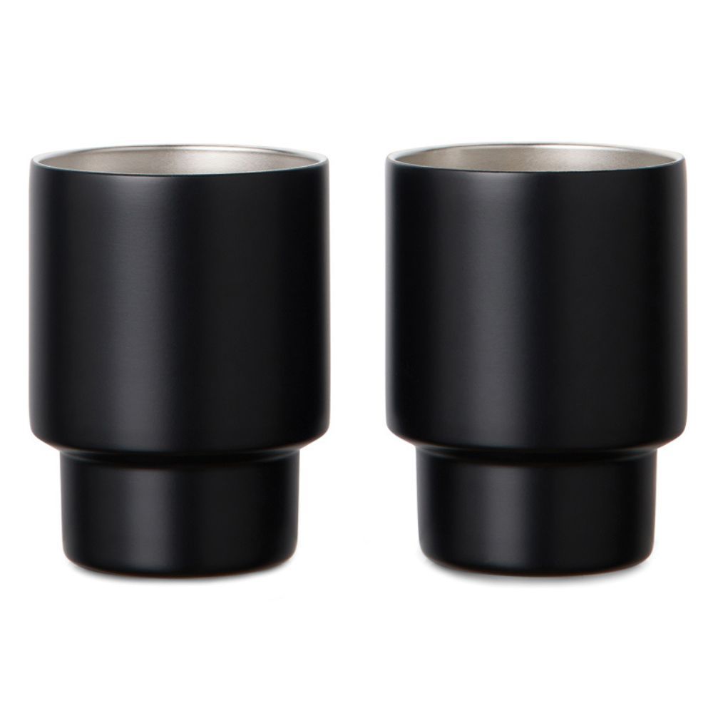Vinga Of Sweden Nagano Mugs Black - 2 Piece Set