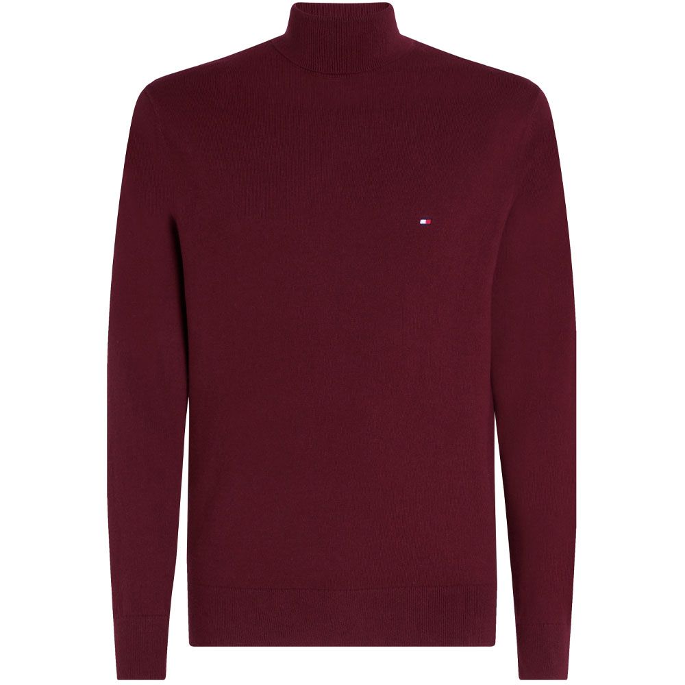 Tommy Hilfiger Cotton Cashmere Turtleneck - Rouge