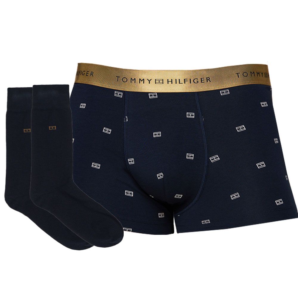 Tommy Hilfiger Trunk & Sock Set - Gold