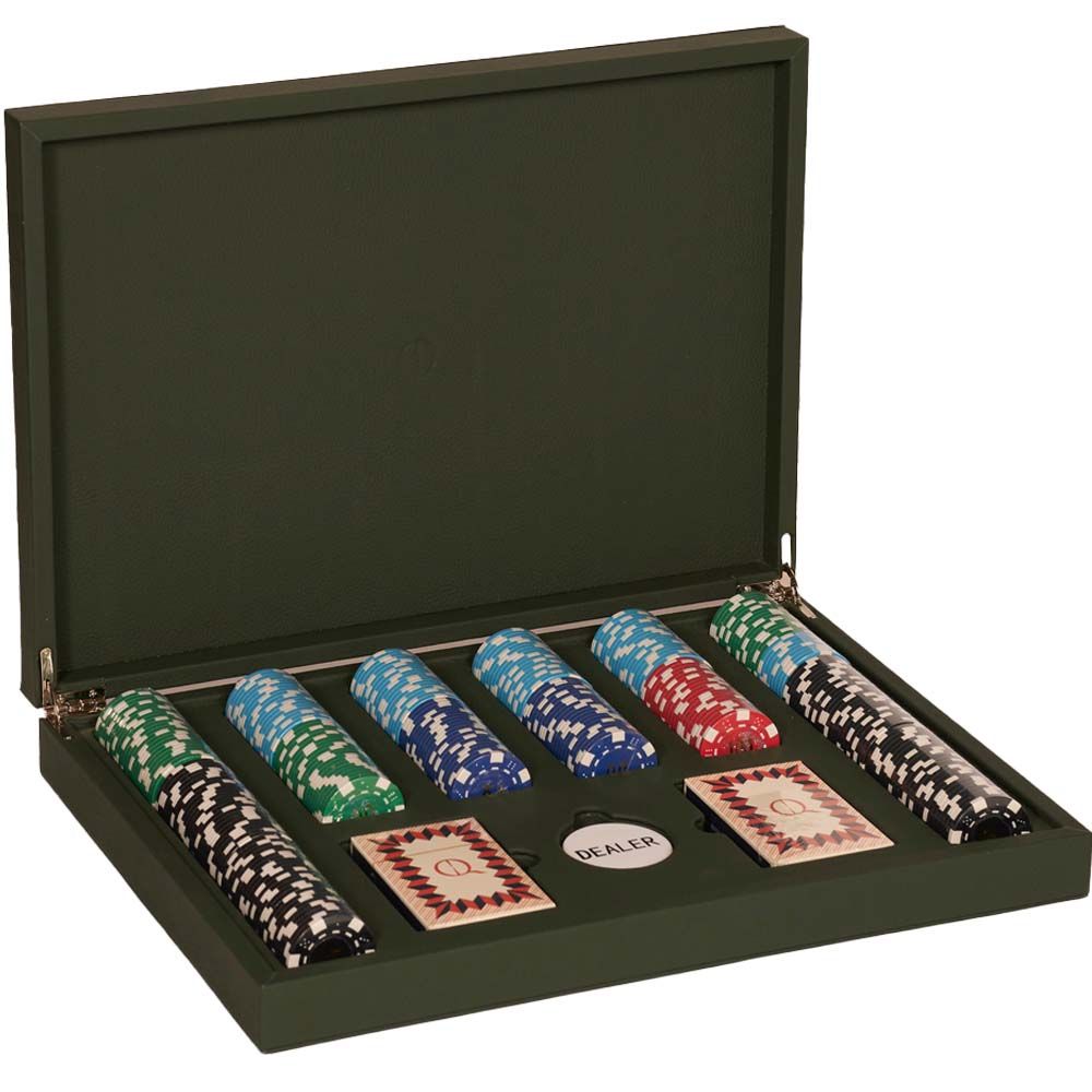 Leather Poker Set