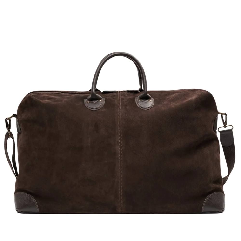 Harvard Deluxe Travel Duffel Bag - Large - Dark Brown