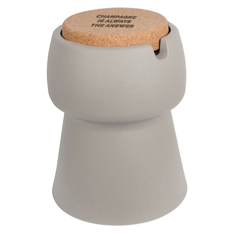 Personalised Bubalou Champ Stool & Ice Bucket - Taupe