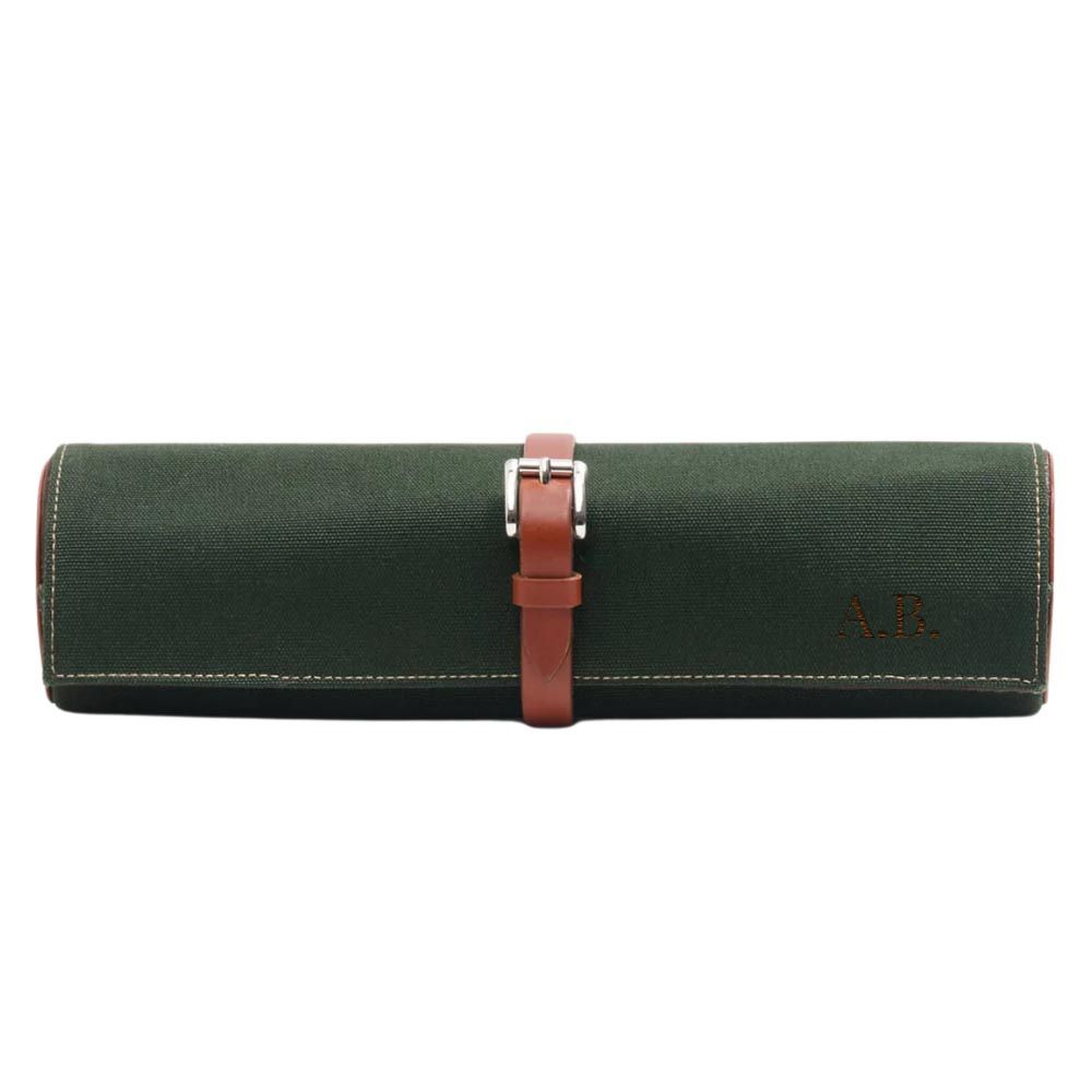 Personalised Five Places Watchcase - Dark Green