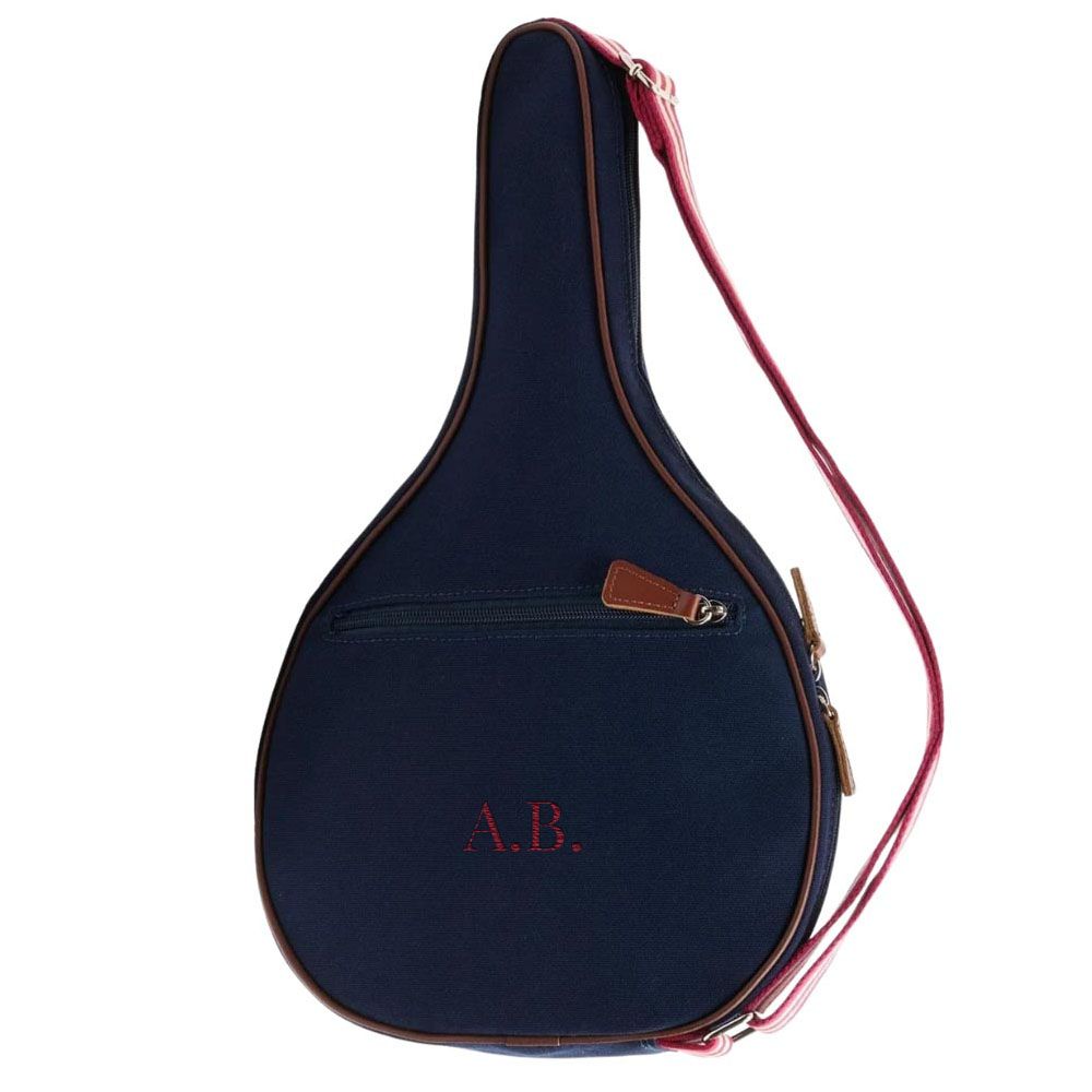 Personalised Padel Racket Holder - Blue