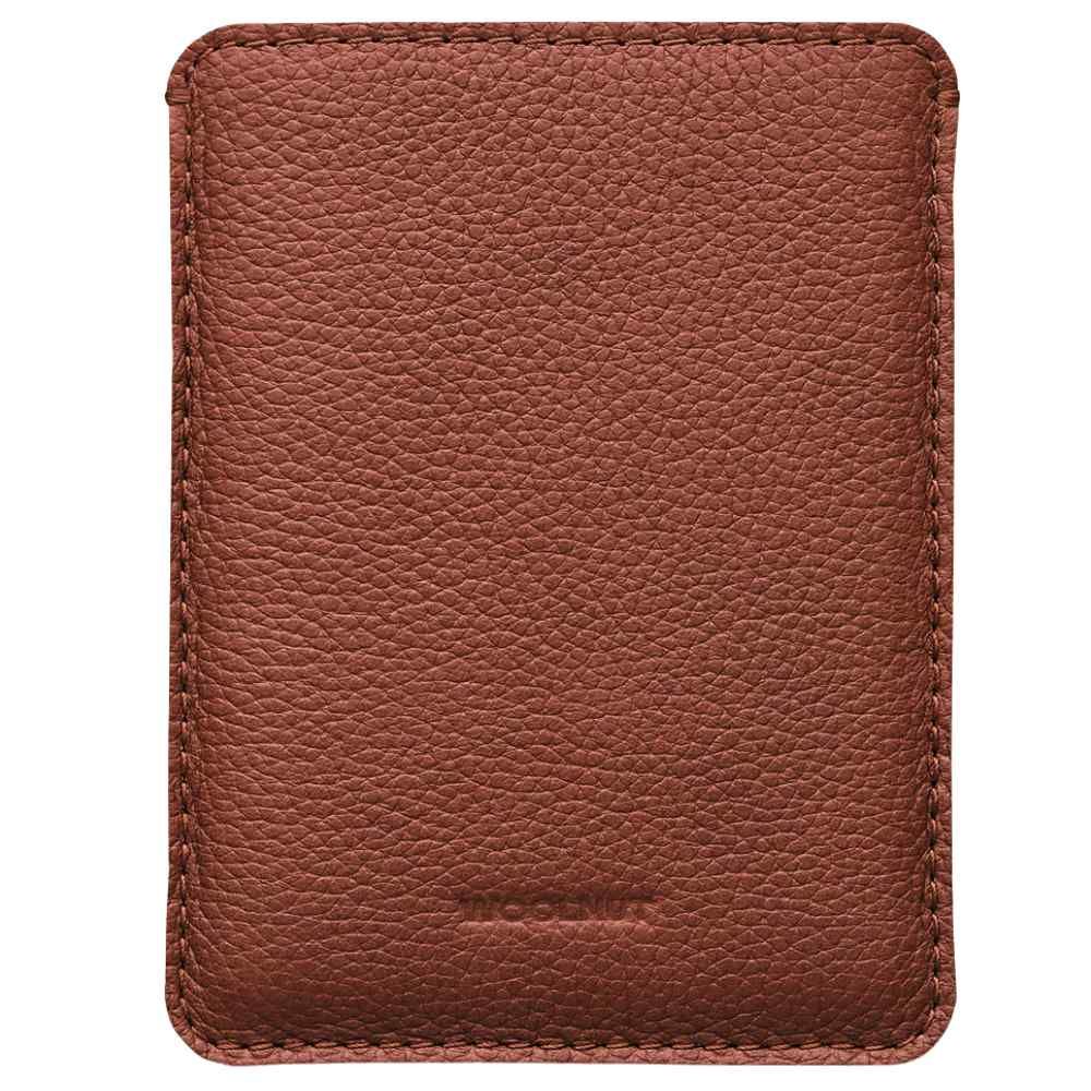Woolnut Leather Sleeve for Passports - Cognac