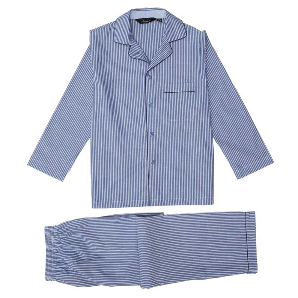 Ambassador Copenhagen Pyjama - Bombay Blue Stripes