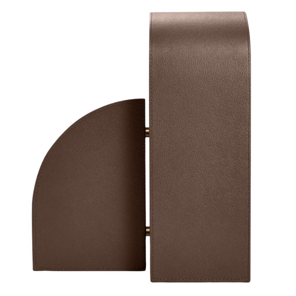 Assouline Left Cubist Bookend - Brown