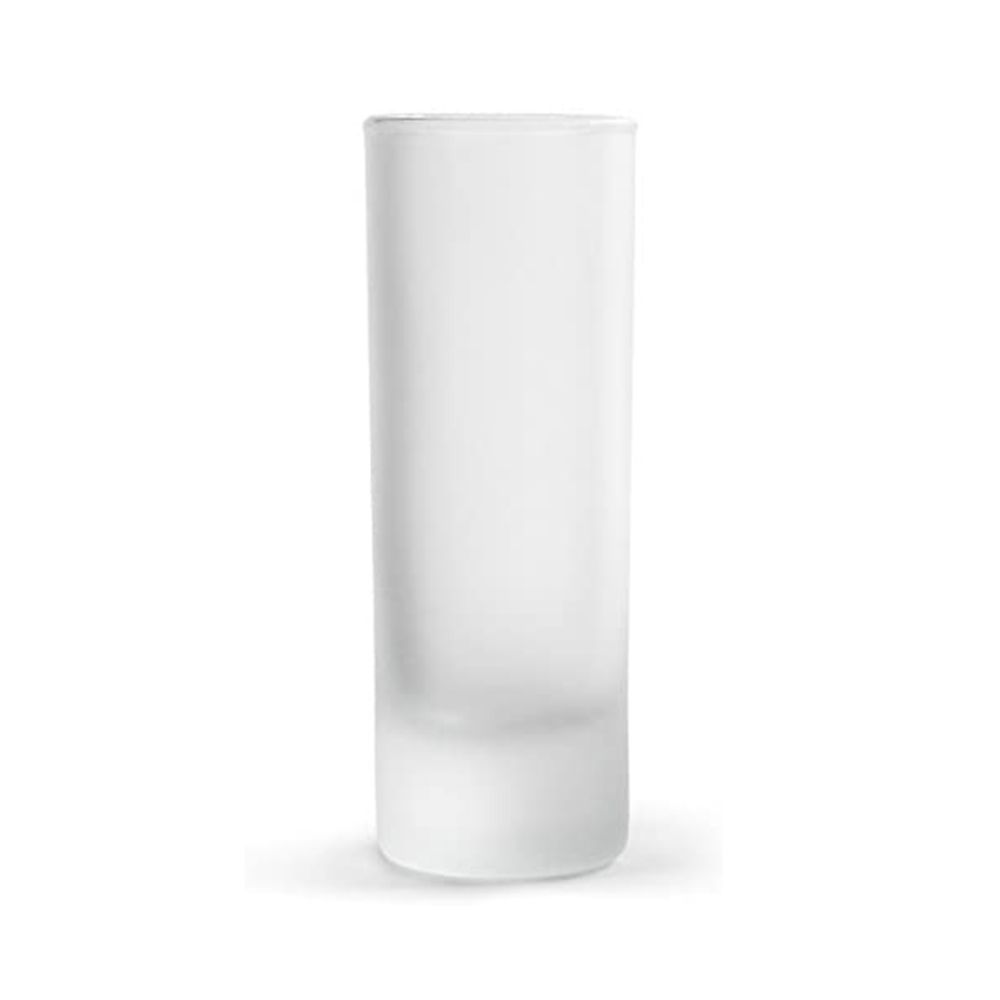 Frosted shot glass