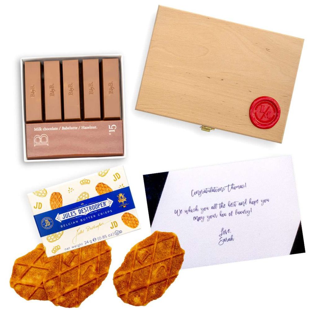 Greeting Card Deluxe met boterwafeltjes en pralines