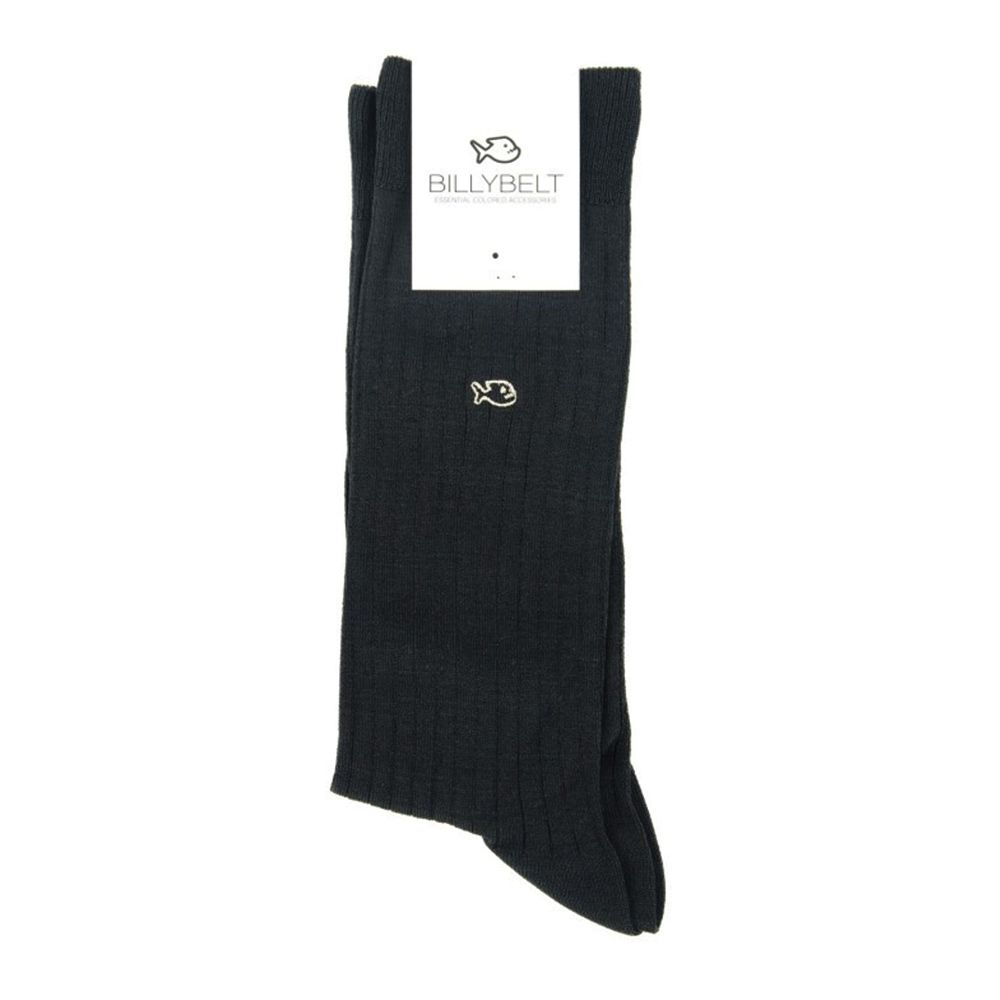 BILLYBELT Katoenen Sokken Lisle Socks Anthracite Grey