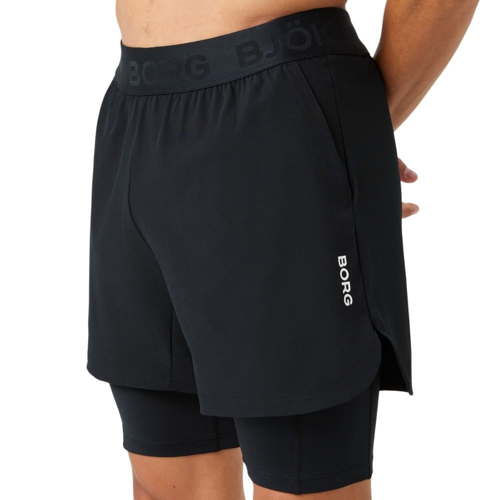 Björn Borg Borg 2-in-1 Shorts - Black
