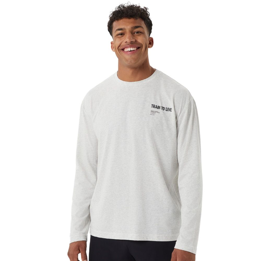 Björn Borg Borg Gym Long Sleeve T-Shirt - Light Grey