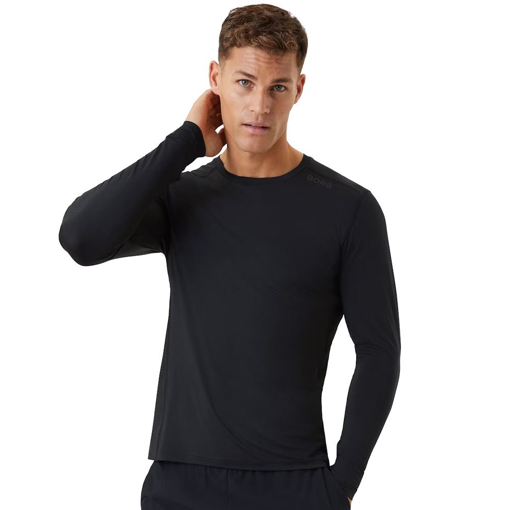 Björn Borg Borg Long Sleeve Tech T-Shirt - Black