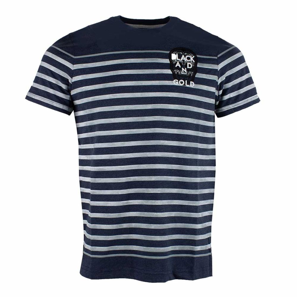 Black & Gold Nombrabas Blue t-shirt