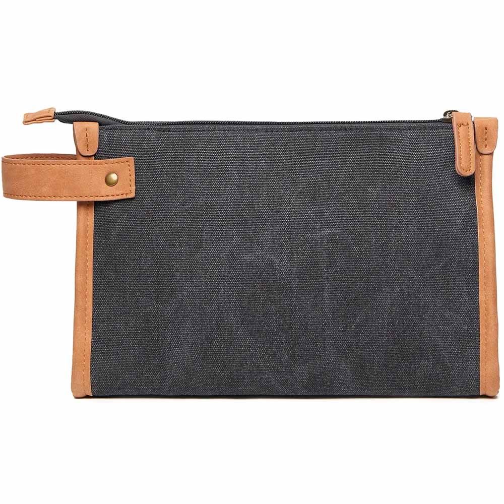 Bosler GRS Recycled Canvas Toiletry Bag - Black
