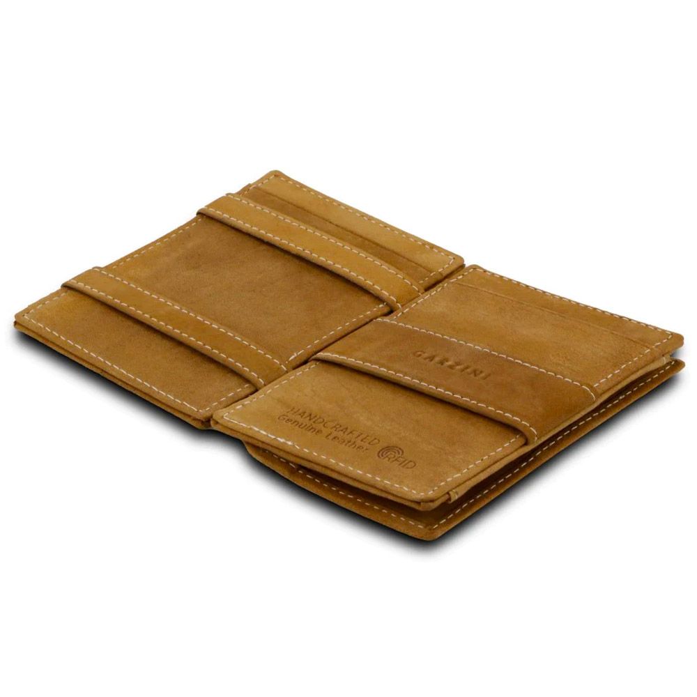 Garzini Cavare Vintage Magic Wallet - Camel Brown