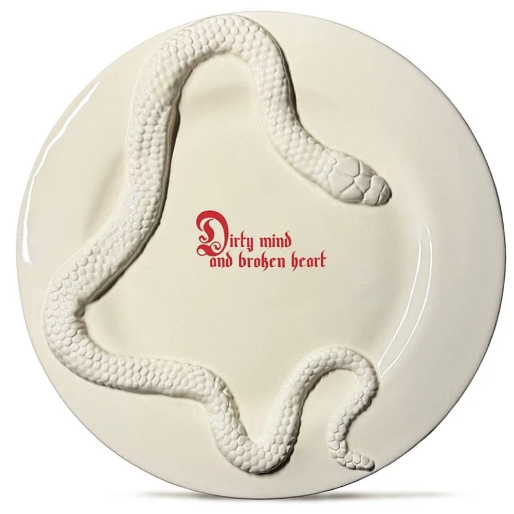 Incartato Ceramics Forbidden Dinner Plate – "Dirty Mind And Broken Heart"