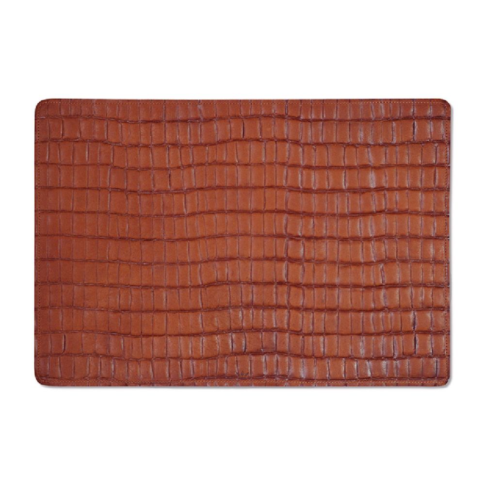 Dutchdeluxes leather placemat vintage cognac