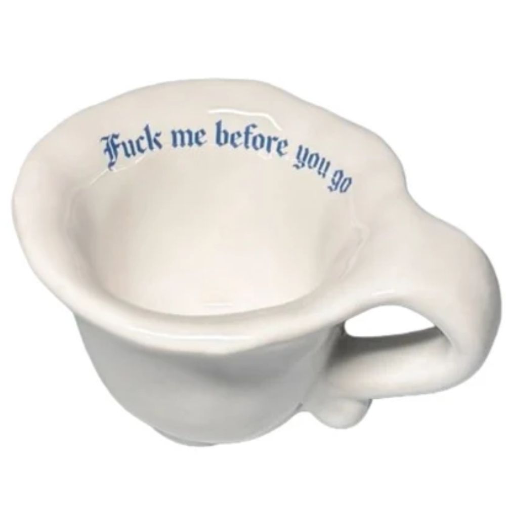 Incartato Ceramics Issues Espresso Cup – "Fuck Me Before You Go"