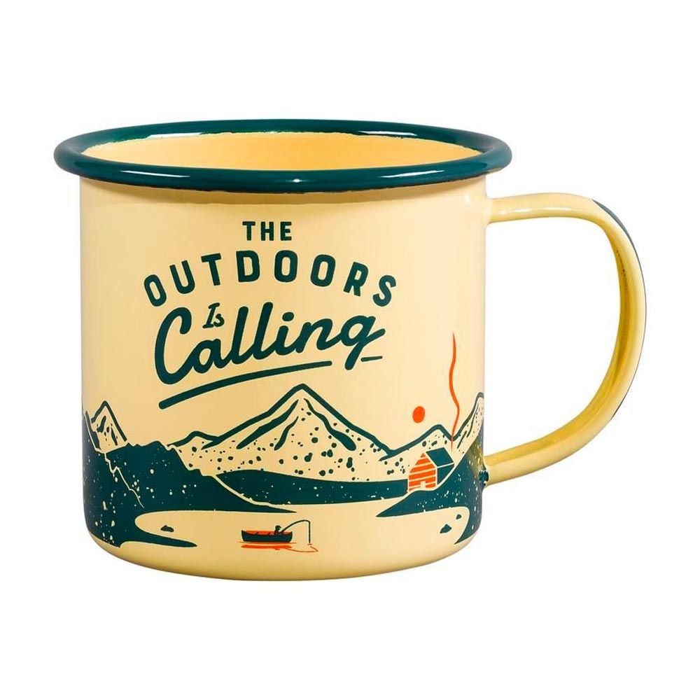 Gentlemen's Hardware Enamel Mug - The Outdoors Is Calling