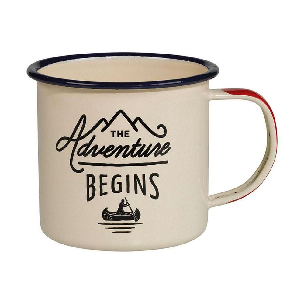 Enamel Mug Outdoors - The Adventure Begins