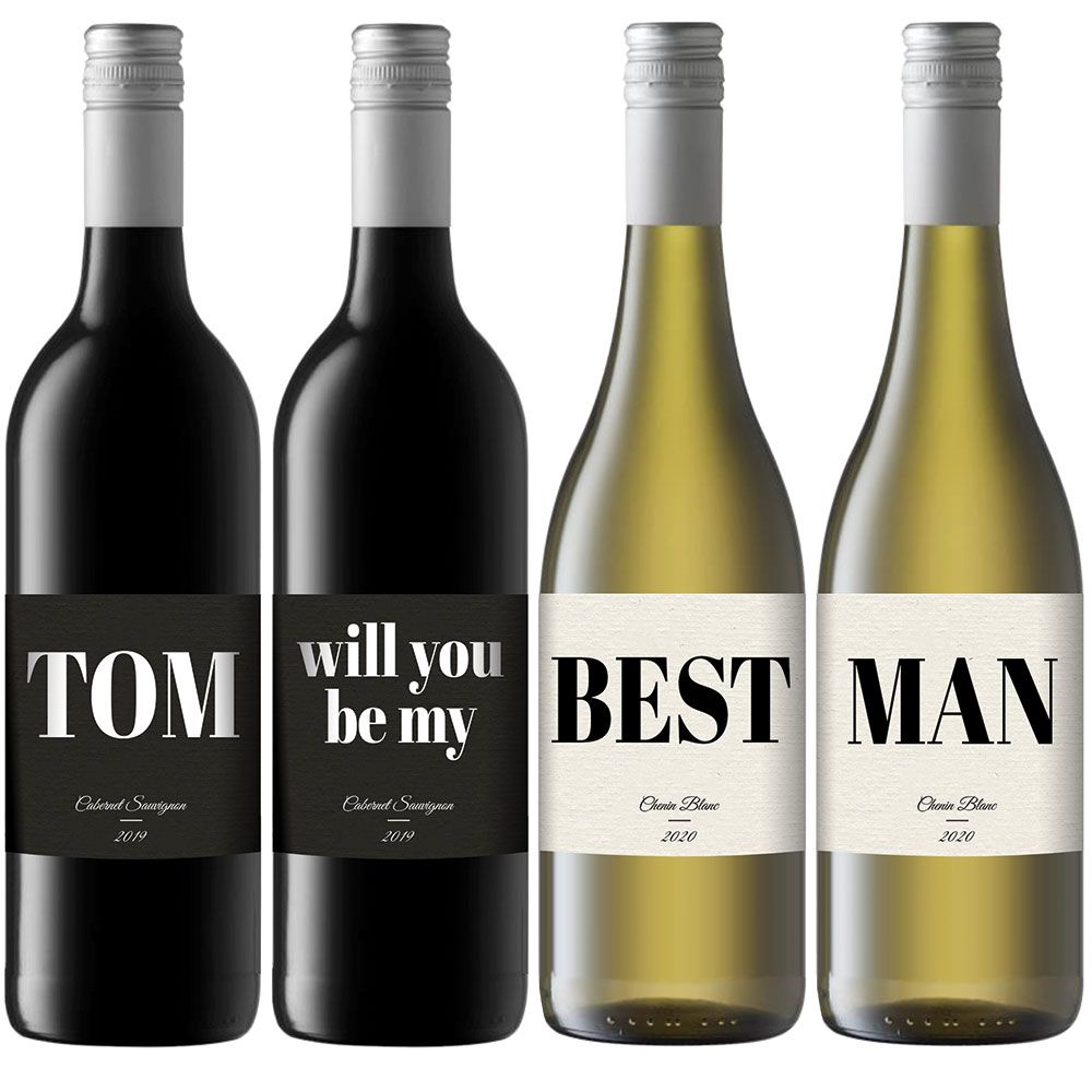 Personalised Wine Quartet Modern
