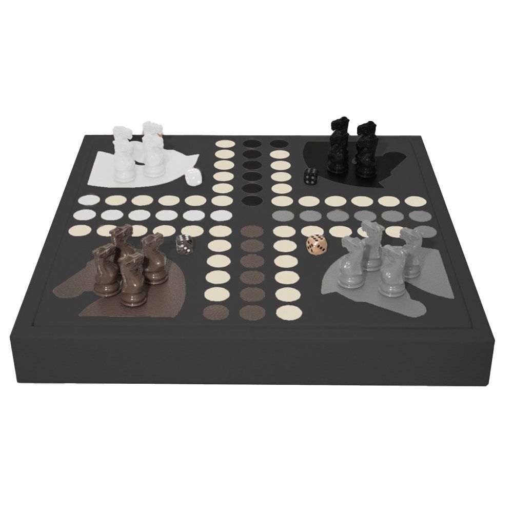 Hector Saxe Leather Ludo Game - Scandinavie