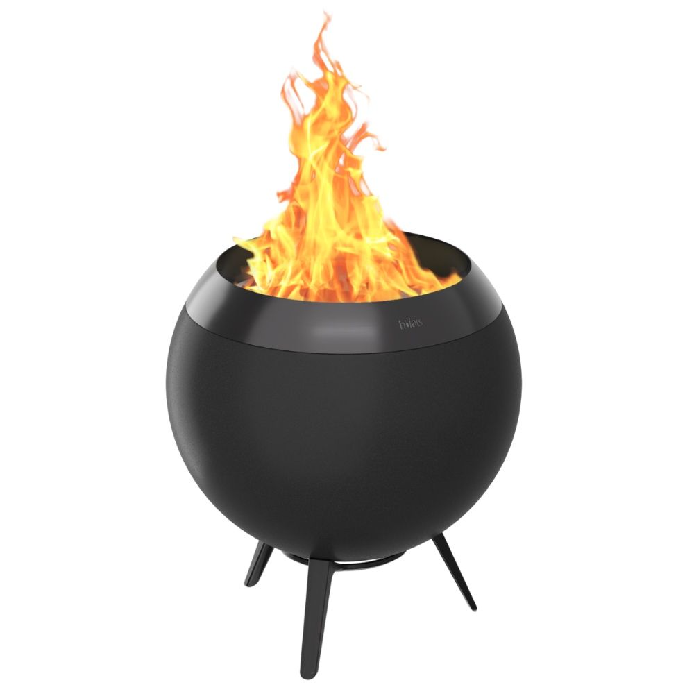 Höfats Moon 45 Fire Basket With Low Stand - Black