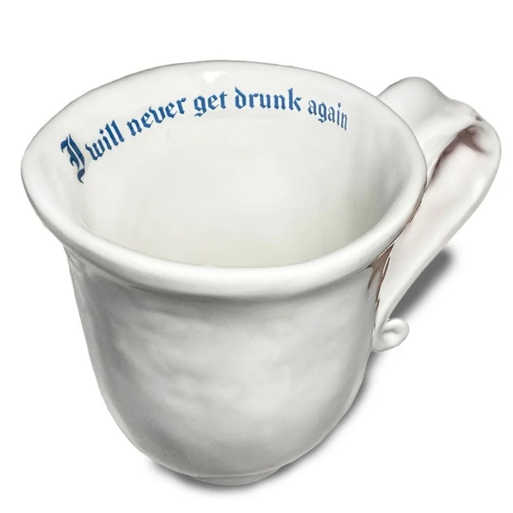 Incartato Ceramics Issues Mug 350ml – "I Will Never Get Drunk Again"