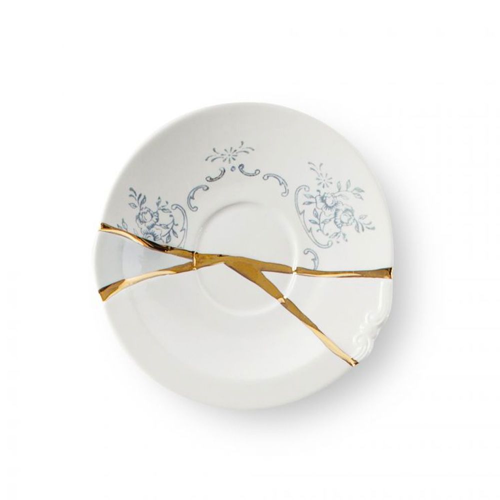 Soucoupe Design Alessi Dressed En Plein Air MW72/77 - Mélamine Blanche Pour Café En Extérieur