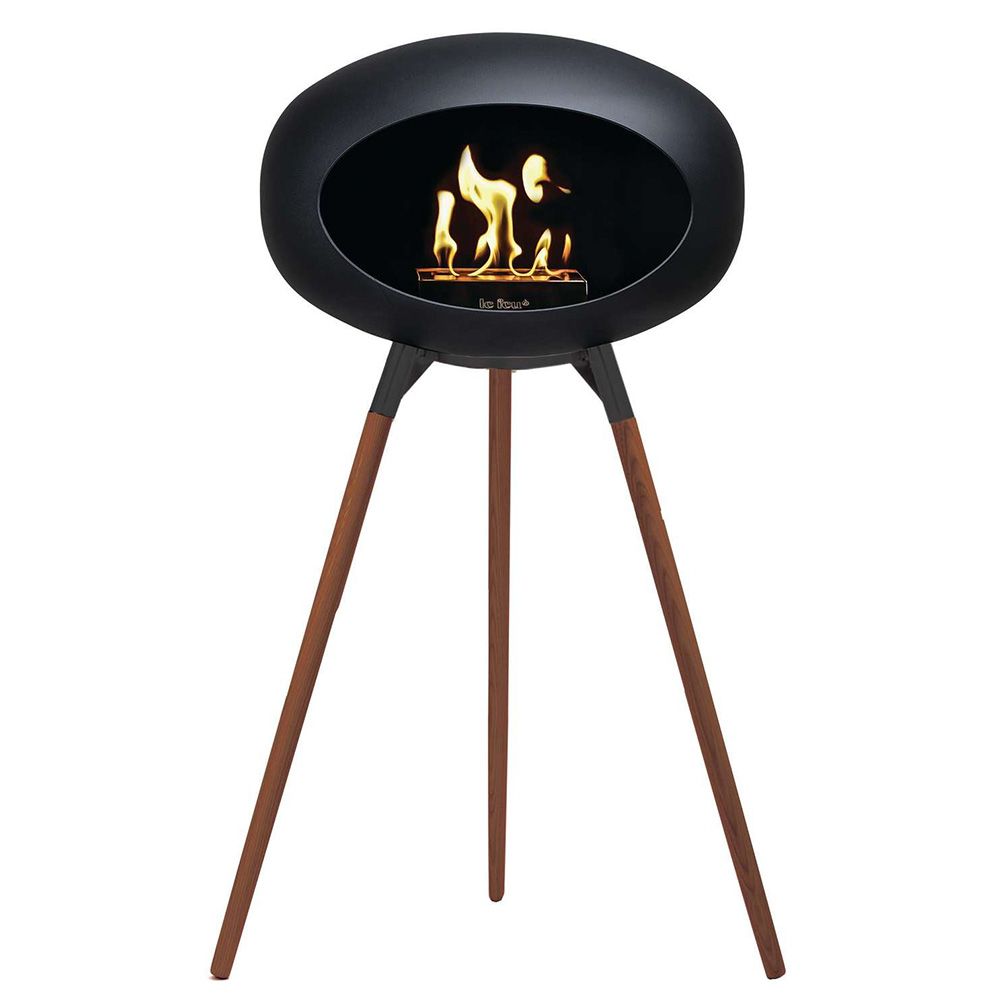 Le Feu Bio Fireplace Ground Wood High - Smoked Oak
