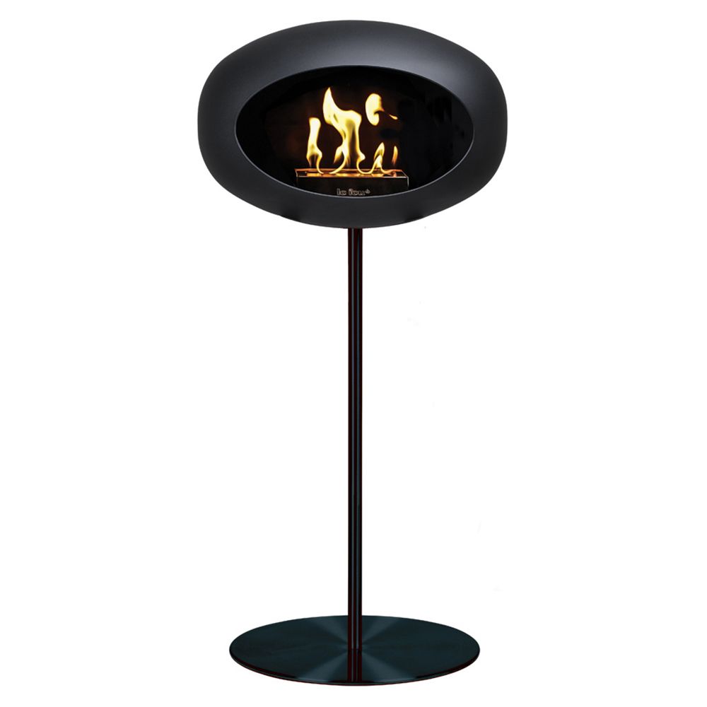 Le Feu Bio Fireplace Ground Steel High - Black