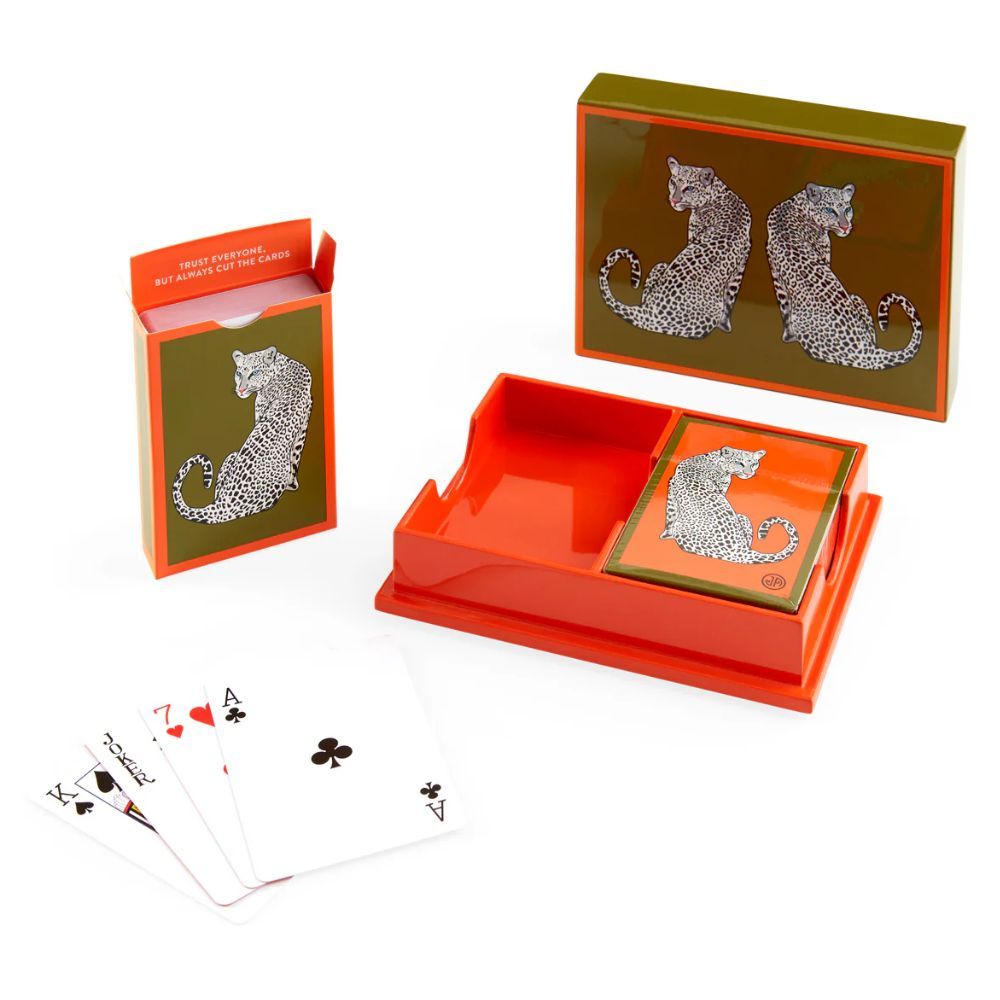 Jonathan Adler Leopard Lacquer Card Set