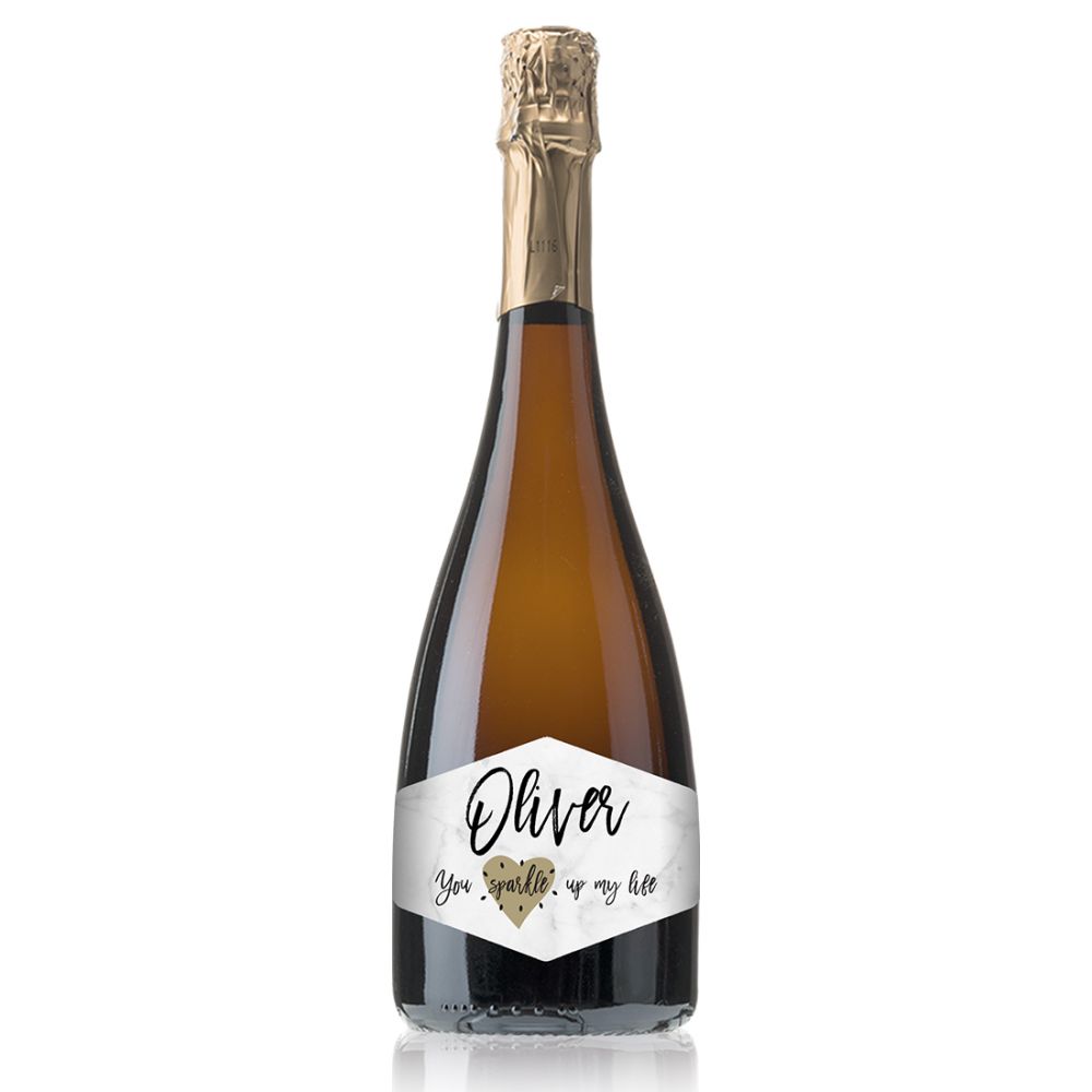 personalised premium sparkling wine
