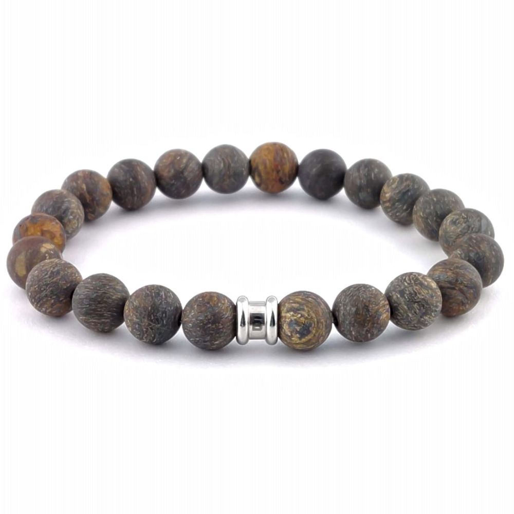 Steel & Barnett Stones Bracelet Basic bronzite