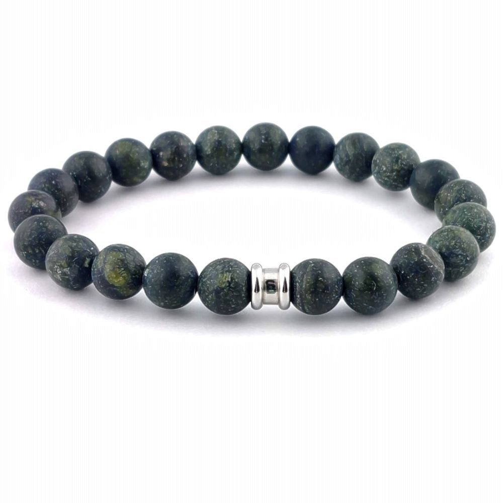 Steel & Barnett Stones Bracelet Basic serpentine