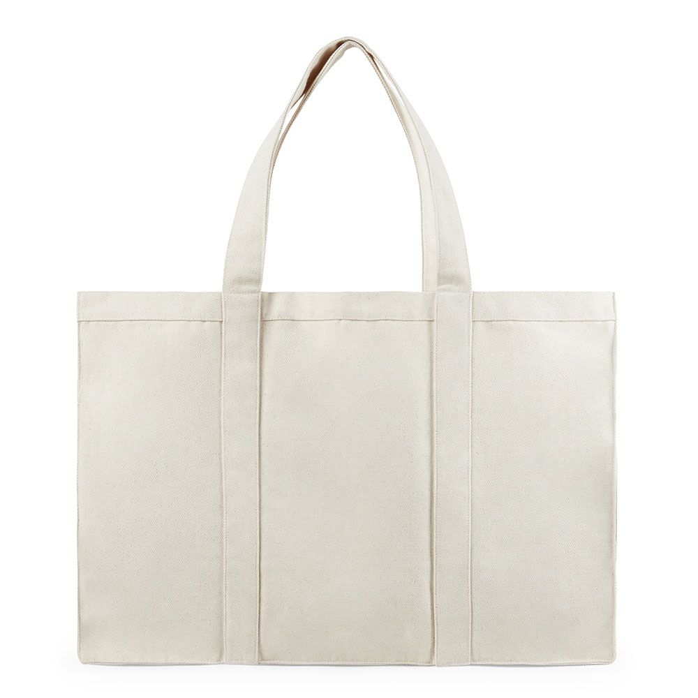 Hilo Maxi Tote Bag i återvunnen canvas - Off White